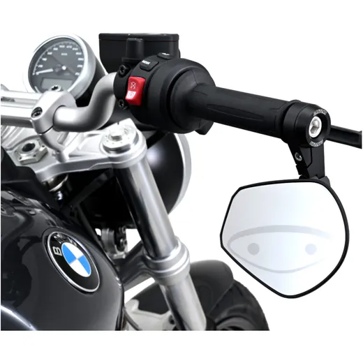 Black Bar End Mirror for Motorcycles Daytona_1