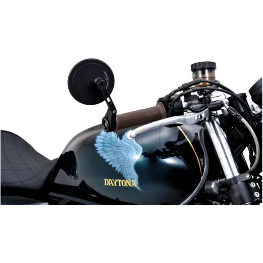 Lenkerendenspiegel für Motorräder schwarz Daytona_0