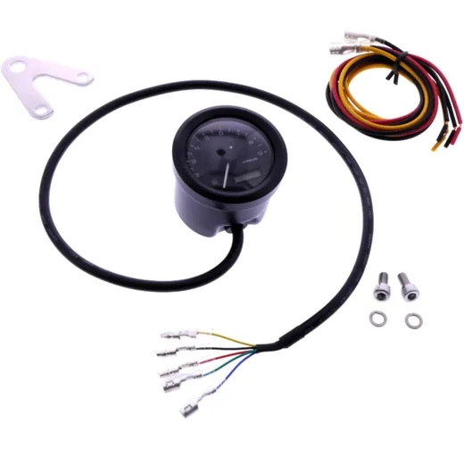 Electric Speedometer Black Daytona 60 mm for Motorbikes