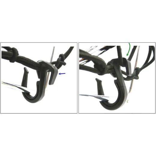 CARGO NET BLACK 40X40CM WITH 6 PLASTIC HOOKS_0