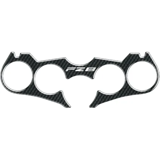 Gabelbrückenaufkleber Carbon für Yamaha FZ8