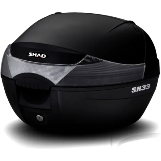 Topcase schwarz 33 Liter Shad SH33 mit Trägerplatte passend für: Honda CB, CBR, CBF