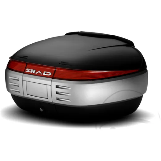 Topcase schwarz 50 Liter Shad SH50 mit Trägerplatte passend für: Honda CB, CBR, CBF