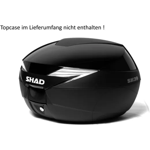 Shad Topcase Deckel SH39 schwarz Metall