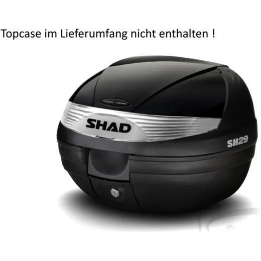 SHAD Topcase Zierdeckel SH29 schwarz metall