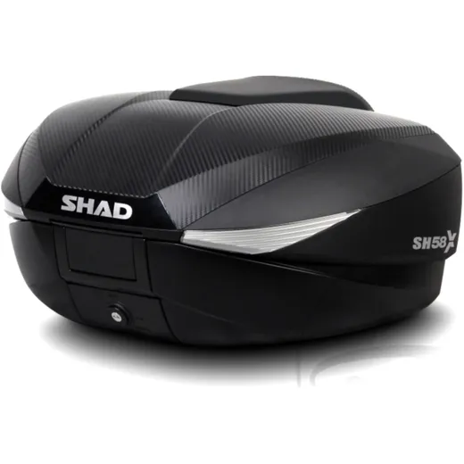 Topcase Carbon 46 - 58L Shad SH58X mit Trägerplatte passend für