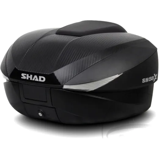 Topcase Carbon 46 - 58L Shad SH58X mit Trägerplatte passend für