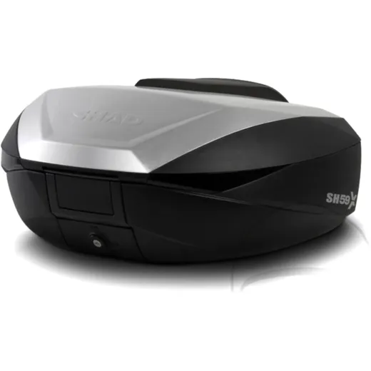 Topcase alu 46 - 58L Shad SH59X mit Trägerplatte passend für: Honda CB, CBR, CBF