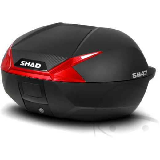 Topcase schwarz 47L Shad SH47 mit Trägerplatte passend für: Honda CB, CBR, CBF 7111858
