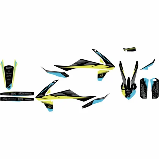 Sticker kit black bird racing 1092407