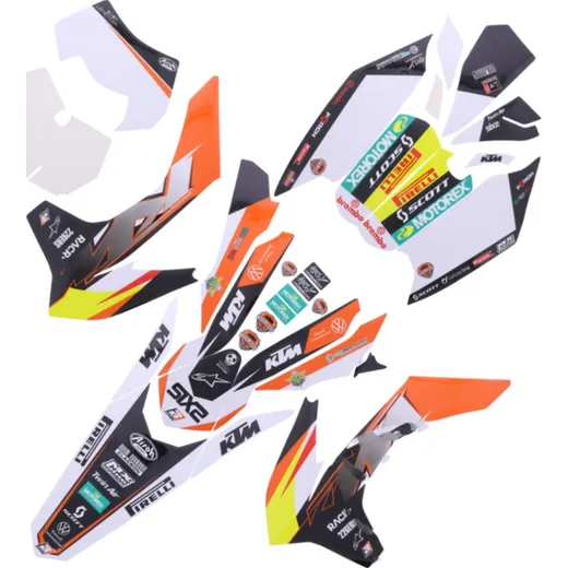 Sticker kit black bird racing 1108038