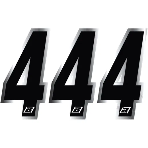 RACE NUMBERS NO.4 BLACK BIRD RACING for Motorcycles 7112489