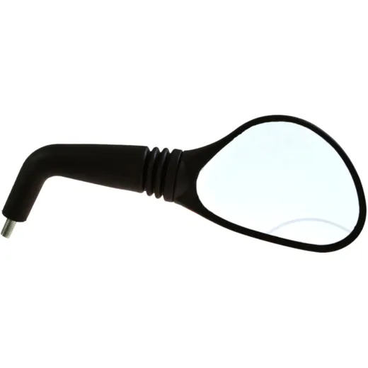 Mirror oval black/silver right for: MBK YQ, Yamaha YQ