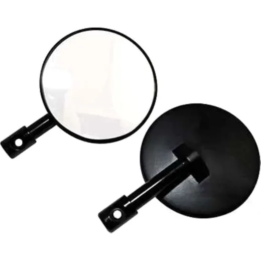 Superbike bar end mirror black