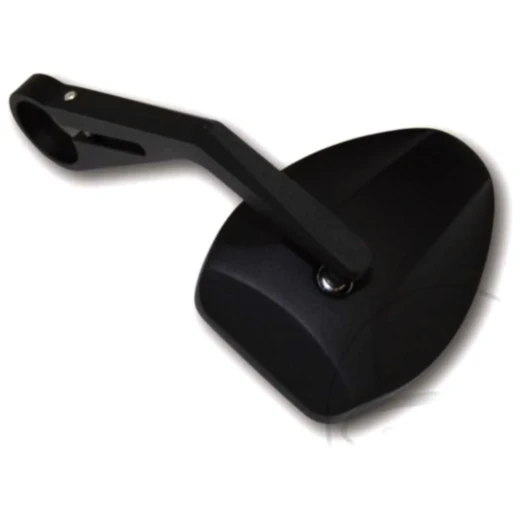 Lenkerendenspiegel oval schwarz für Universal