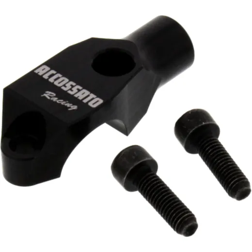 Accossato Mirror Holder for 22mm Handlebar Left Black M10