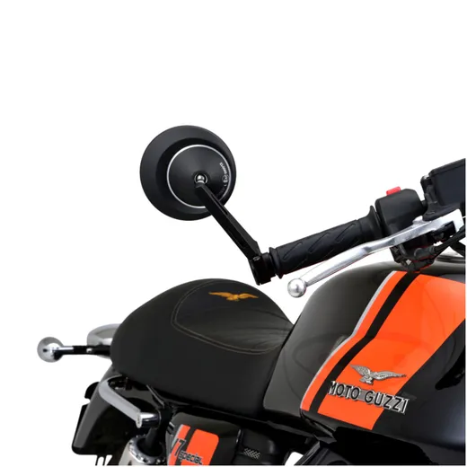 Short Black Bar End Mirror Daytona for Motorcycles 7130645_1