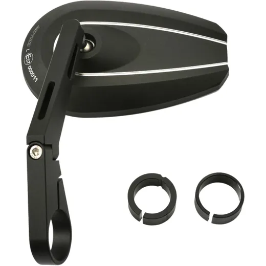 BAR END MIRROR DAYTONA LONG ALUMINIUM BLACK for Motorcycles_0
