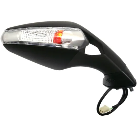 Mirror black right JMP for: Derbi GPR