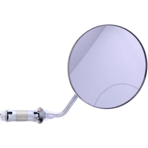Chrome Round Handlebar End Mirror Right Hand