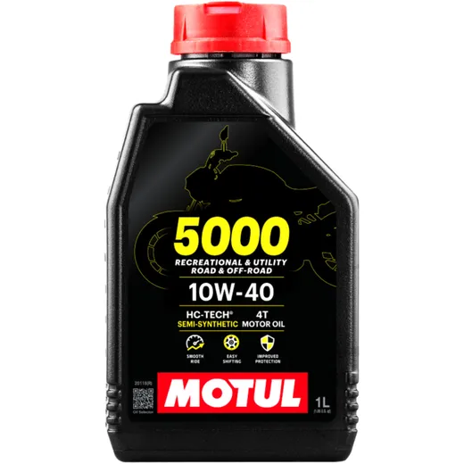 Motul 5000 4T 10W-40 Teilsynthetisches Motoröl für Motorräder