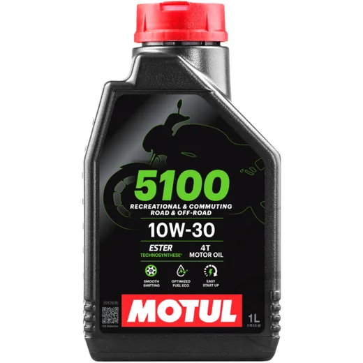 Oil 10W30 4 - stroke 1L MOTUL 5100 semi - synth for: MZ/MUZ Skorpion, Honda CBF, CRF, CBR