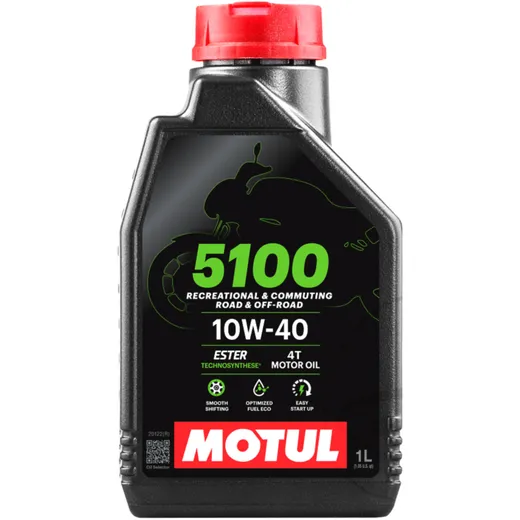 Oil 10W40 4 - stroke 1L MOTUL 5100 semi - synth for: Honda CB, CBR, VT