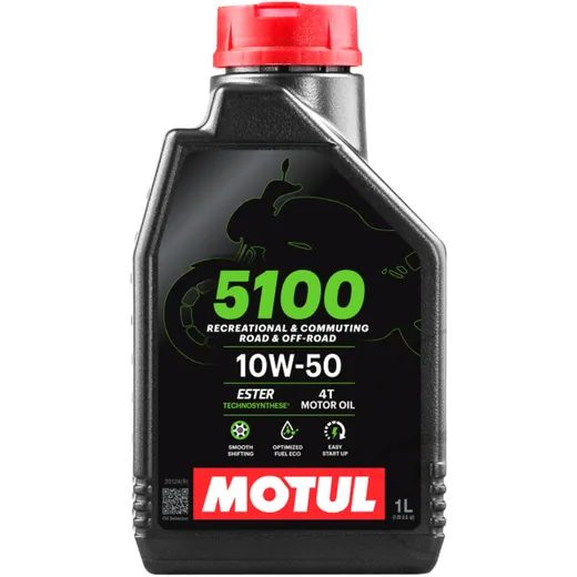 Motul 5100 4T 10W50 Semi-Synthetic Oil for High Performance
