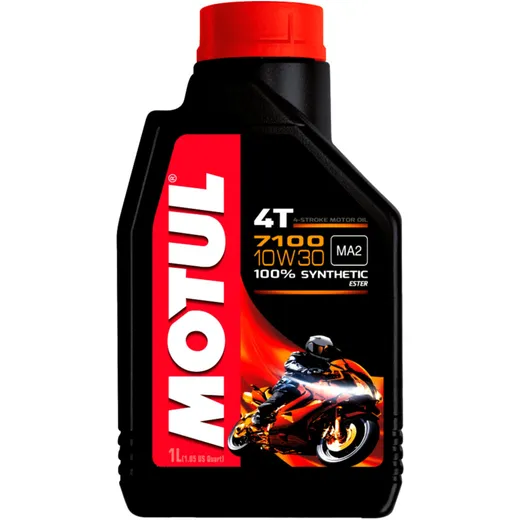 Motoröl 10W30 4T für Motorräder von Motul synthetisch 7100