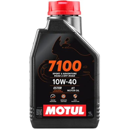 Engine oil 10W40 4 - stroke 1L MOTUL synthetic 7100 altn 7140472 for: Honda CB, CBR, VT