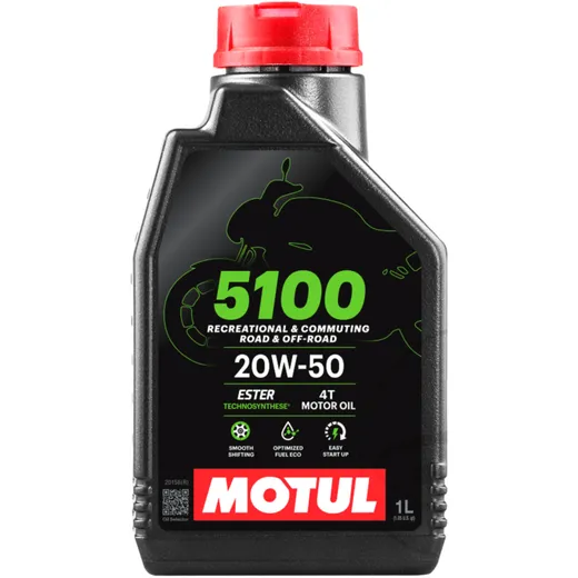 Motoröl 20W50 4T 1L Motul Semi-Synthese 5100 für Motorrad