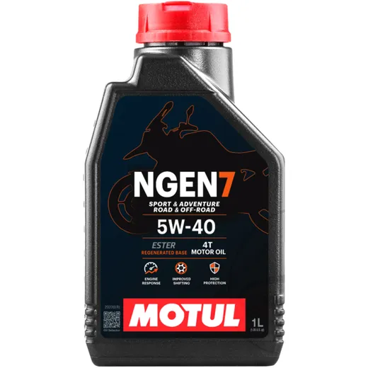 Motul NGEN 7 5W-40 4T Synthetic Engine Oil for High-Performance Motorcycles