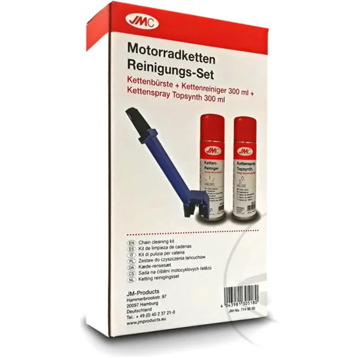 Kettenreiniger Set JMC Motorrad passend für: Honda CB, CBR, CRF, Kawasaki Z, KX, ZZR