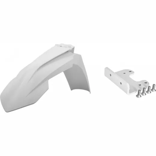 fender / guard plate front white und mounting Set