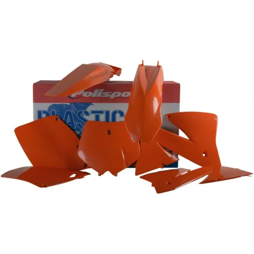 Verkleidung Schutzblech Abdeckung komplett Kit orange / schwarz