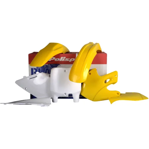 Komplettkit für Motorräder gelb/weiß 7161450
