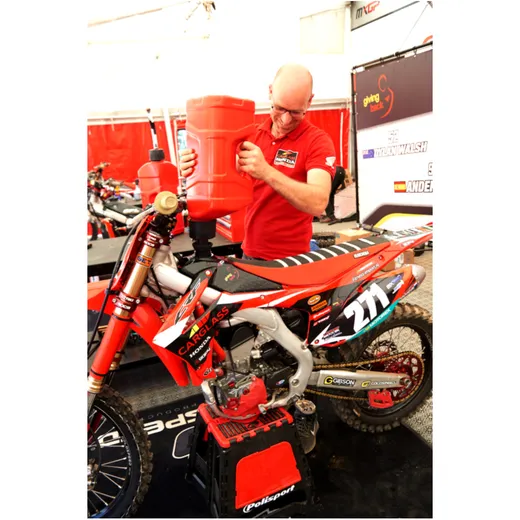 Pro octane RAPID fuel can 20L red with flexible filling spout f