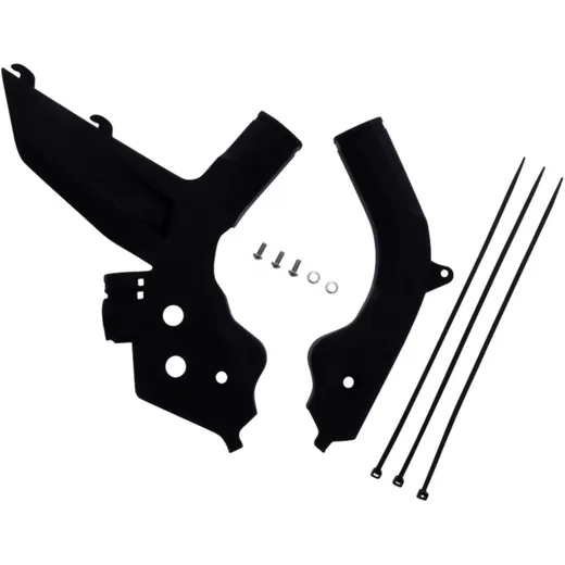 Rahmenprotektor Set schwarz