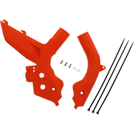 Rahmenprotektor Set Orange für Motorräder
