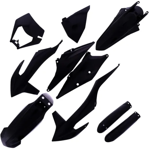 Komplettkit in Schwarz für Motorräder