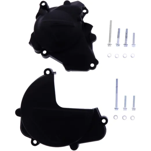 Clutch/ ignition cover protector black kit for: Honda CRF