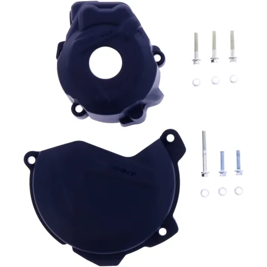 Clutch/ ignition cover protector blue kit for: Husqvarna FC