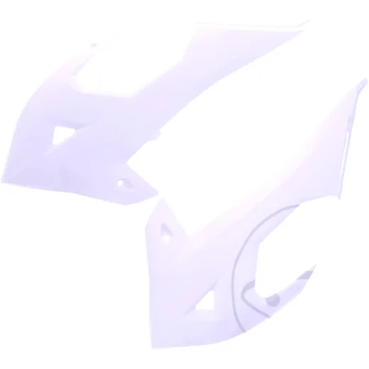 Radiator scoops white kit for: Rieju MR, Gas Gas EC
