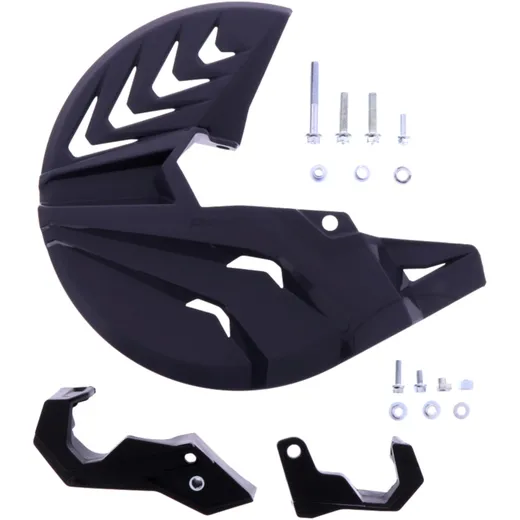 Brake disc & bottom fork protector grey/black for: Husqvarna FC, FE, TE, TC