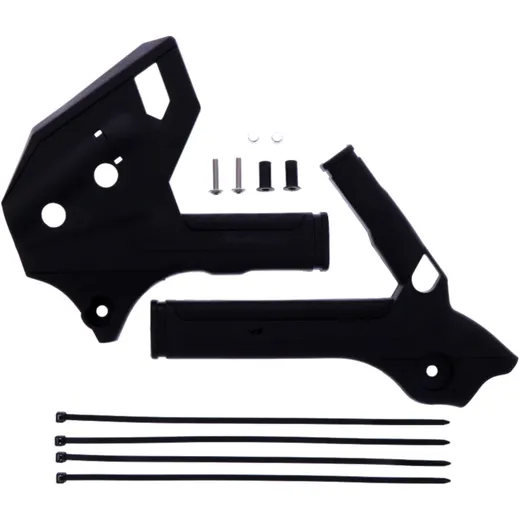 FRAME PROTECTOR BLACK KIT for Polisport