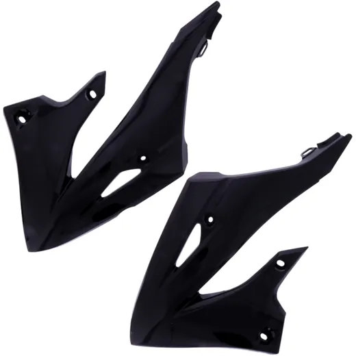 Radiator Scoops Black Kit for Motorcycles