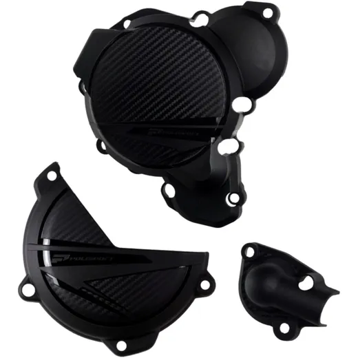 Water pump clutch/ ignition cover protector black for: Husqvarna TC, TX