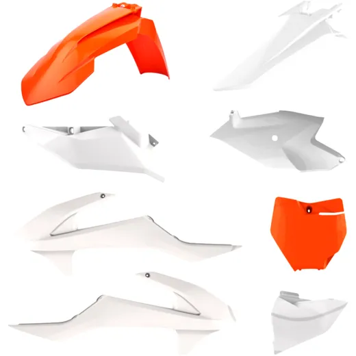 Complete kit orange/white for: KTM SX