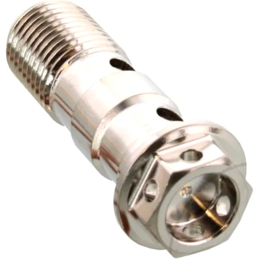 Hohlschraube doppelt M10 x 1 Edelstahl V4A Racing passend für: Ducati 1198, 1098