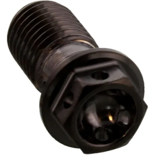 Hohlschraube einfach M10 x 1. 25 JMP Bolt Edelstahl V4A Racing schwarz passend für: Honda CBR, CB, VT